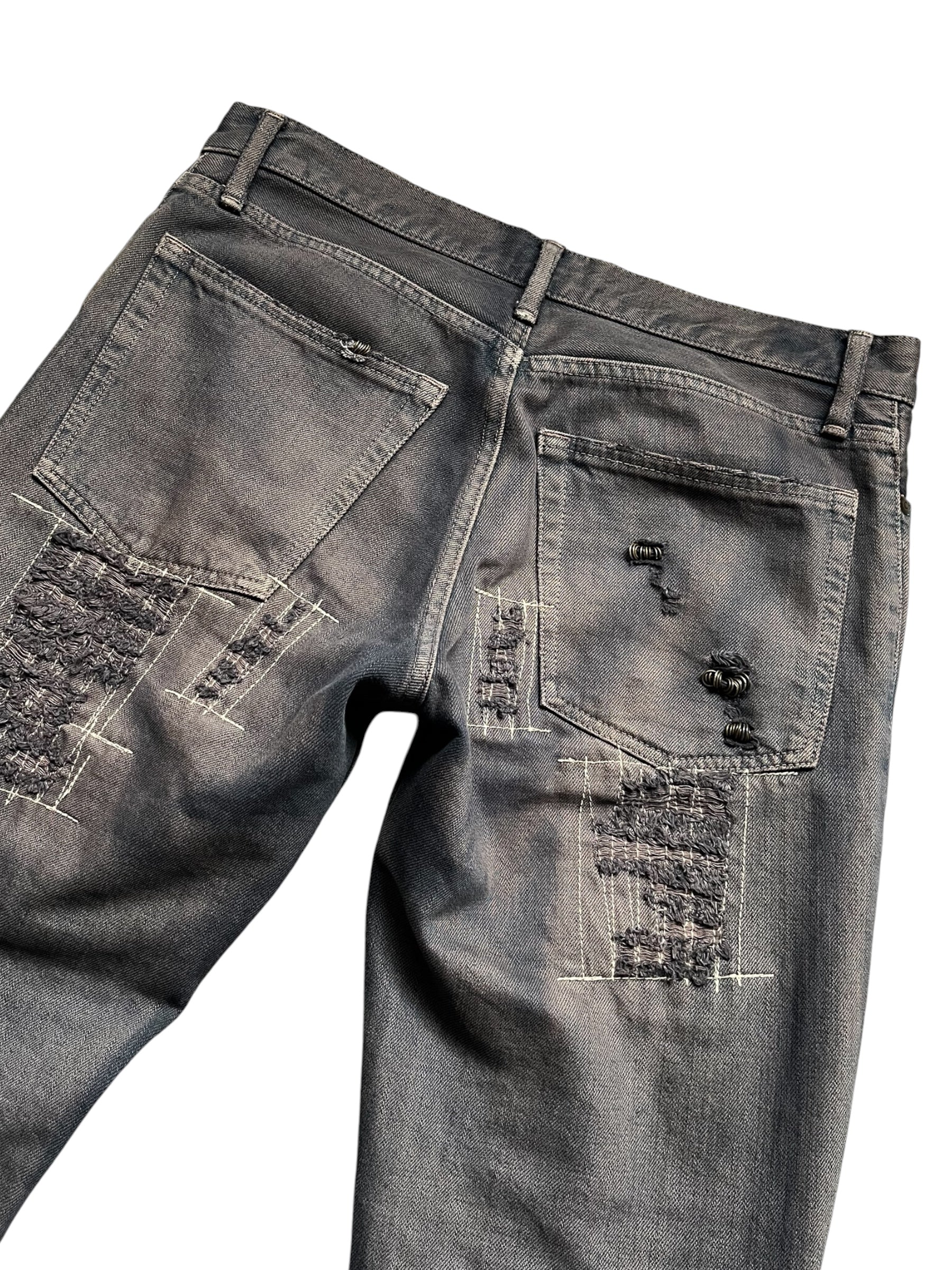 If Six Was Nine IfSixWasNine 00's Mudmax Bootcut Black Denim RARE Japanese Archive Fashion Vkei