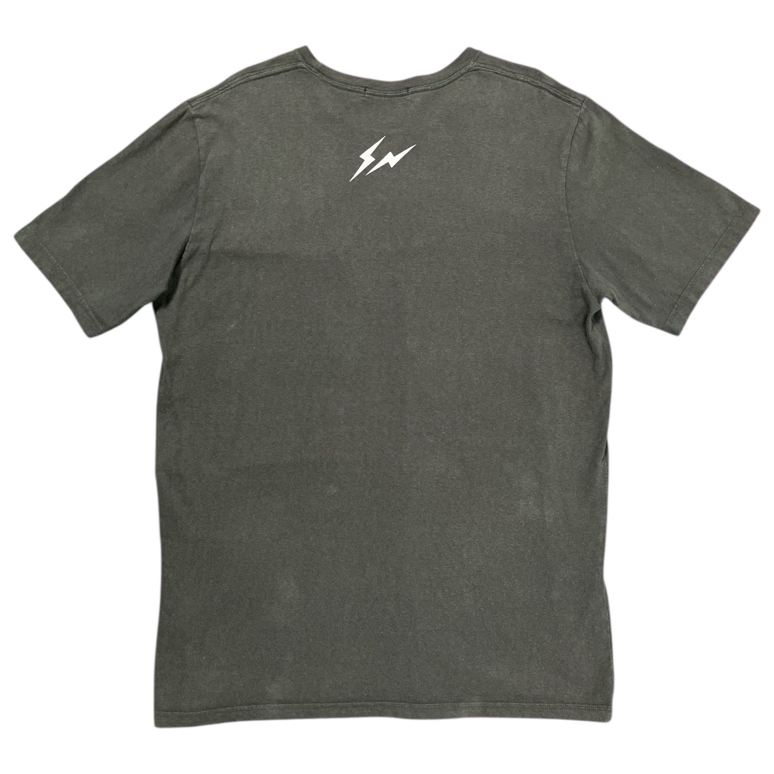 Undercover SS03 Fragment Design Bug T-shirt featuring a graphic print on a black cotton tee.