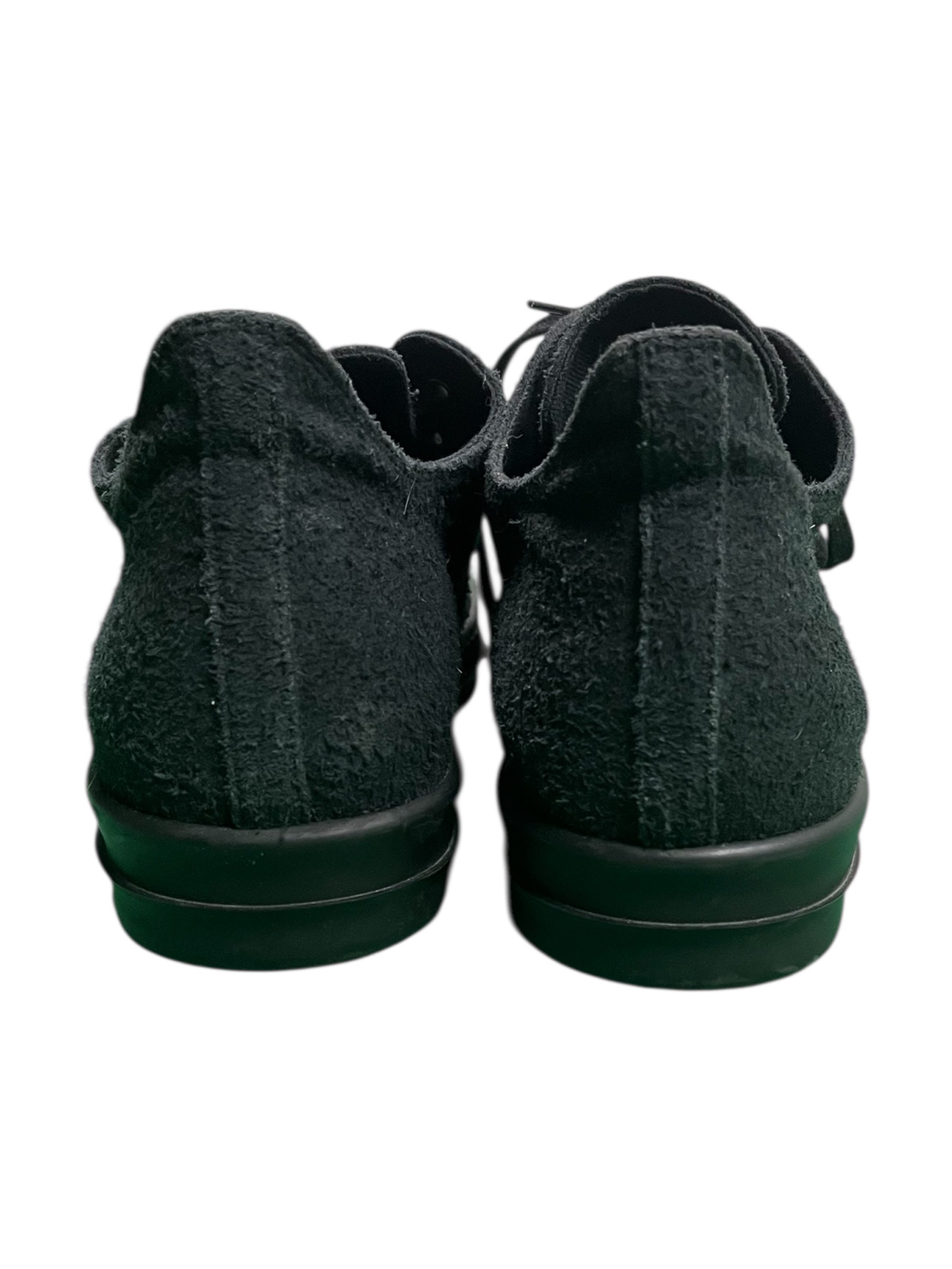 Rick Owens DRKSHDW Shaggy Cotton Ramone low top sneakers with textured shaggy cotton upper and casual shoe design.