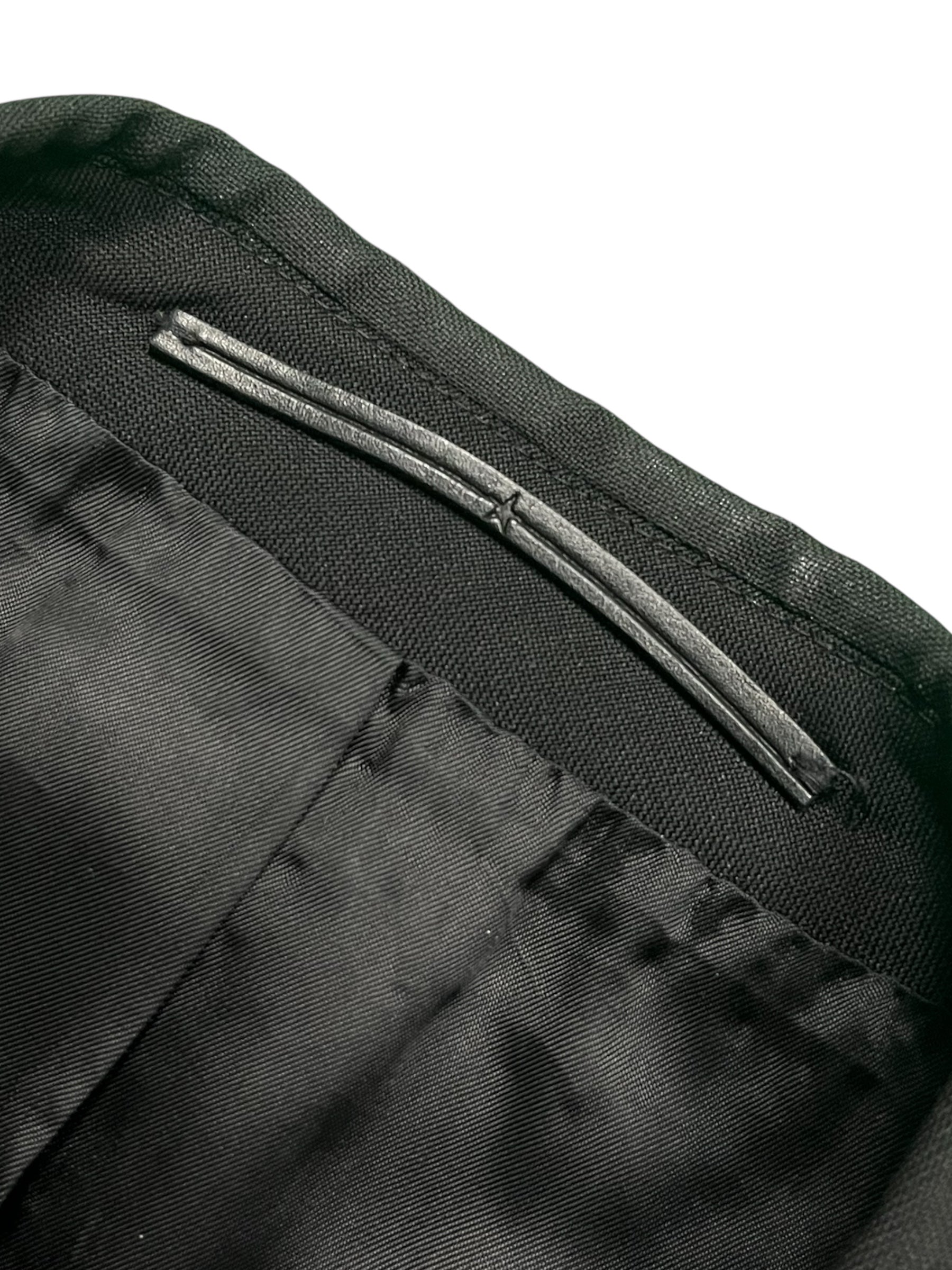 Givenchy SS17 Star Wool Blazer Jacket, tailored fit with star pattern, featuring classic lapels and button closure.