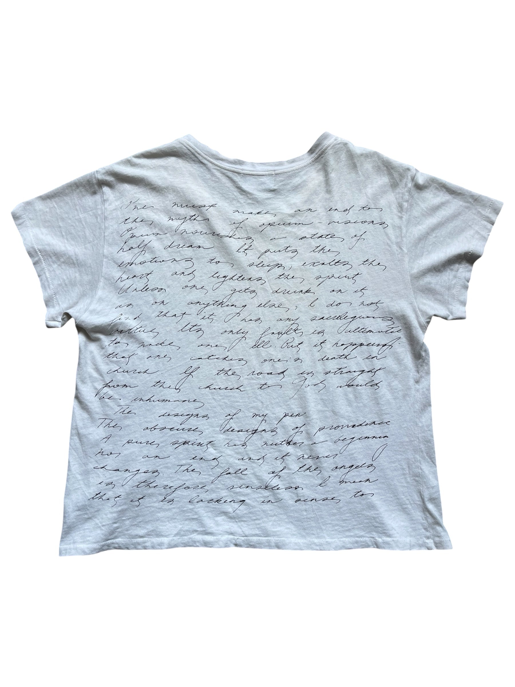 Enfants Riches Déprimés SS25 Pharmacist's Daughter T-shirt, black cotton tee with graphic print on front.