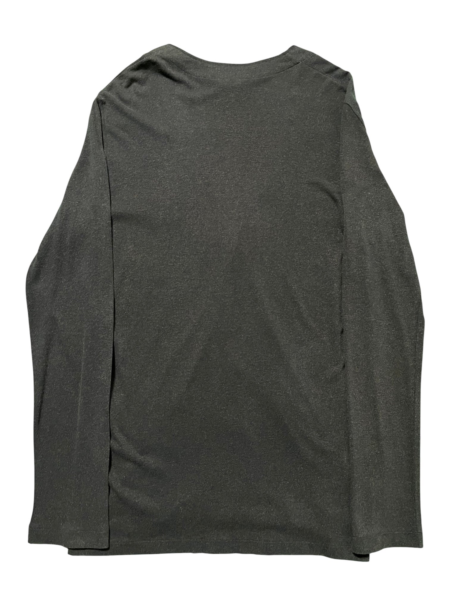 Yohji Yamamoto AW00 loose cardigan in soft fabric with open front and relaxed fit, displayed on a hanger.
