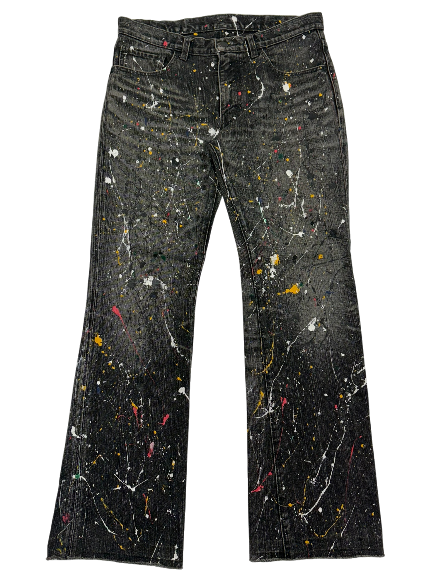 SS06 Paint Splatter Denim Pants