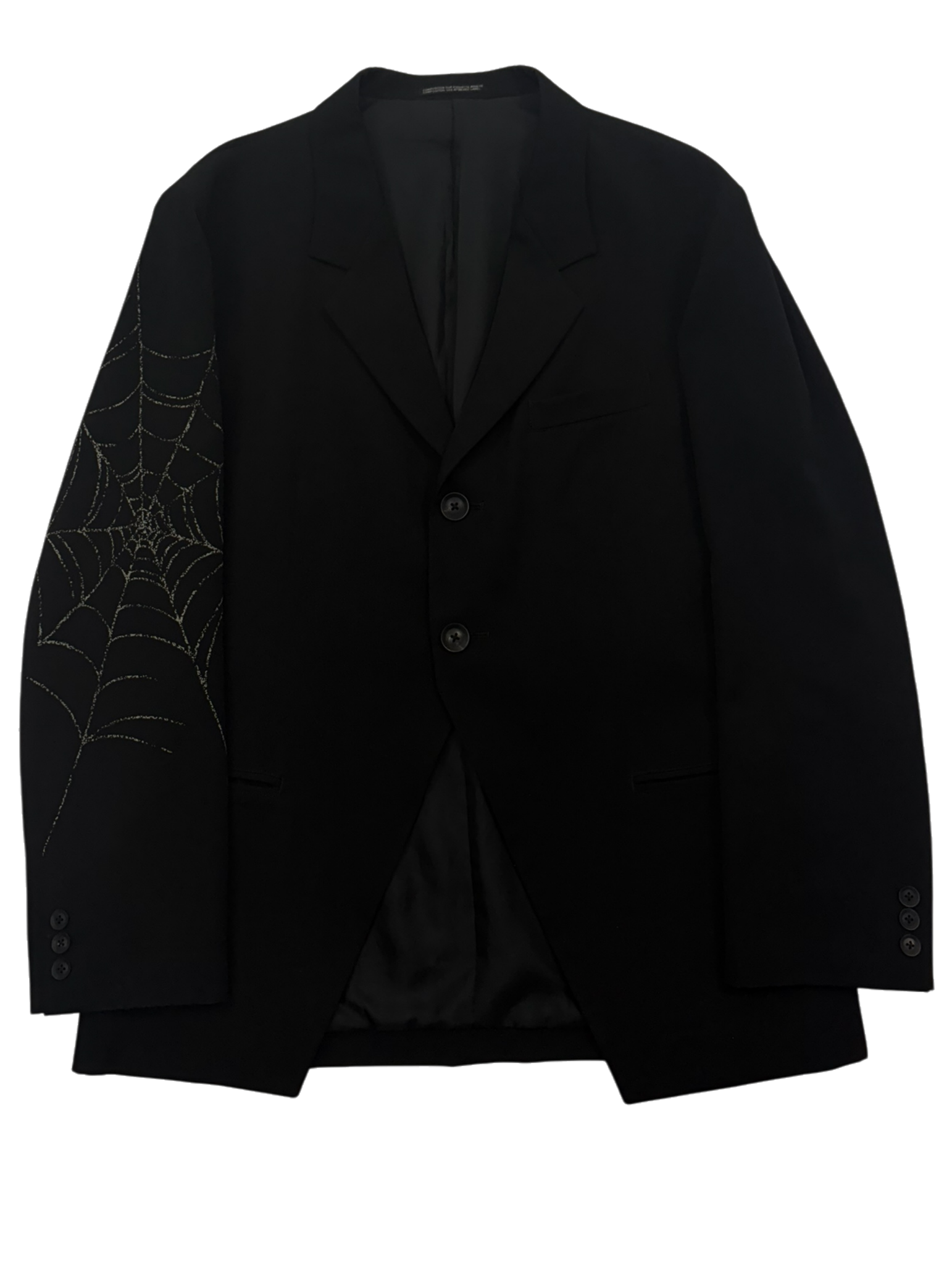 AW18 Black Scandal Spider Web Blazer