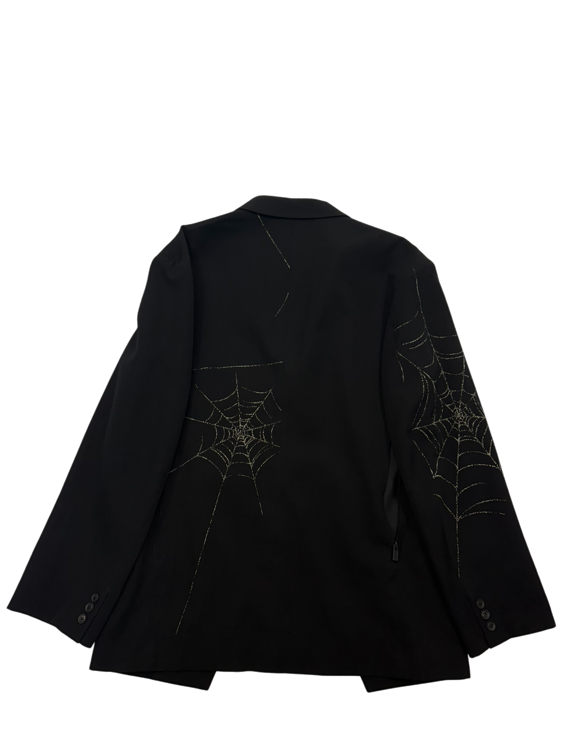 AW18 Black Scandal Spider Web Blazer