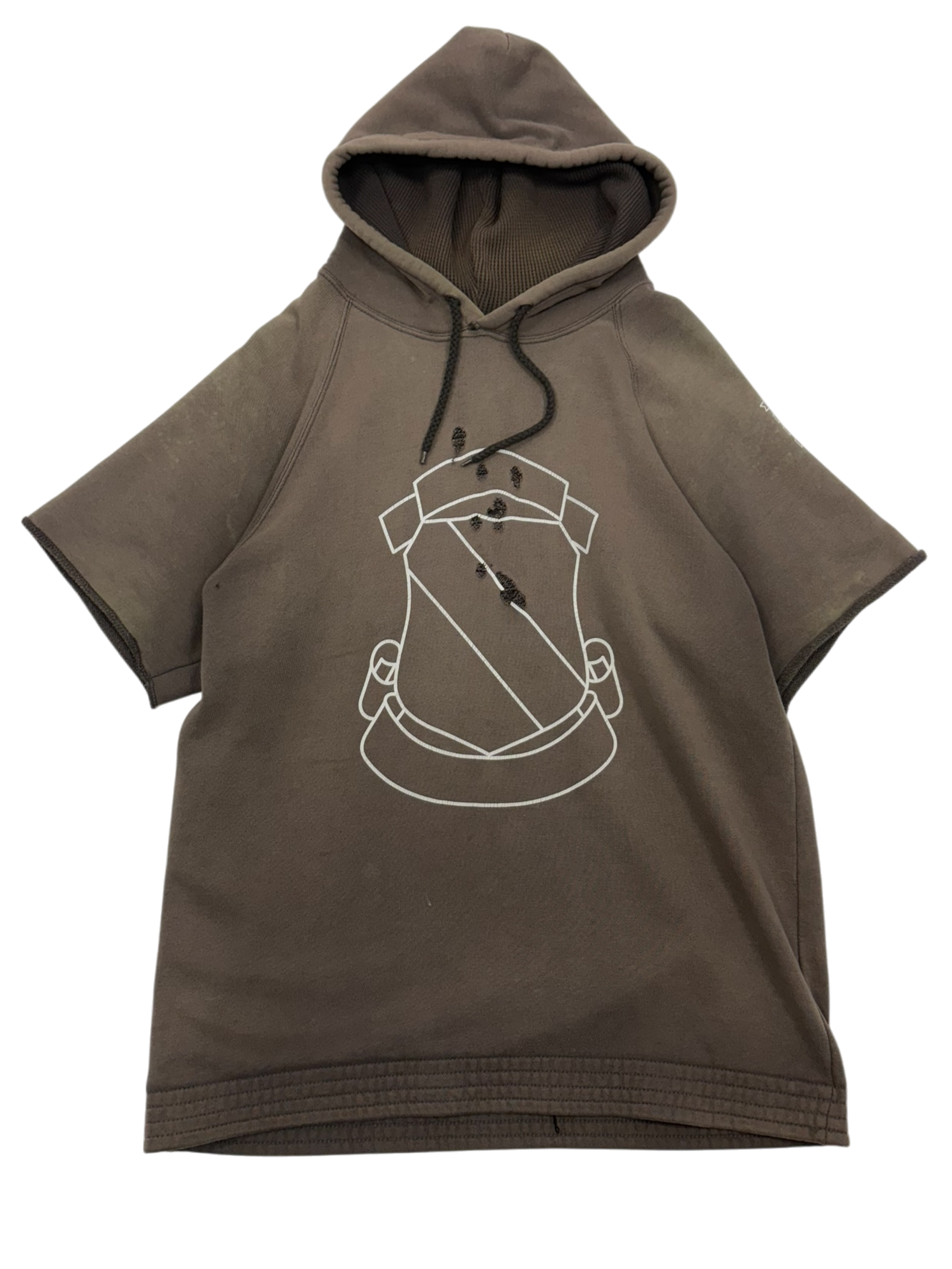 AW01 "Standards" Crest Shield Short Sleeve Hoodie