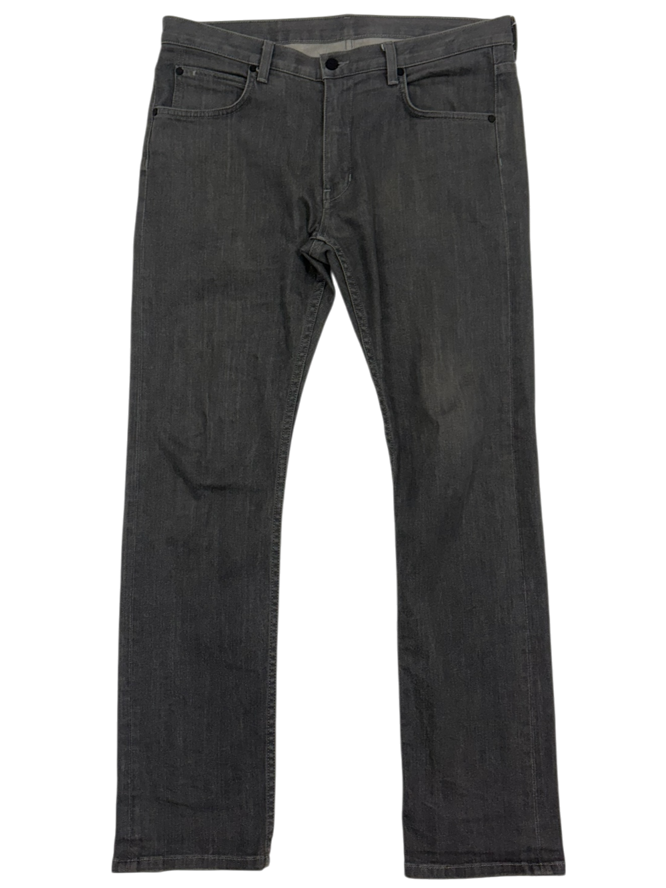 Gray Slim Denim Pants